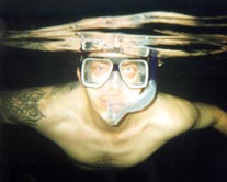 Tim snorkelling